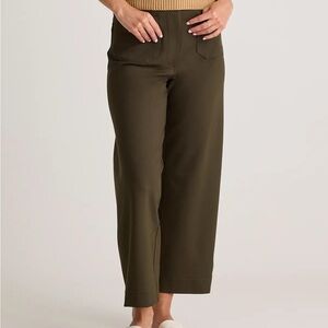 Quince Olive Wide Leg Pants